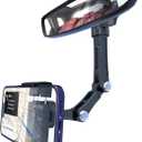 Rearview Mirror Phone Holder,Phone Holder for Car Aluminum Alloy Mount Multi-Angle Adjustment Rotatable Retractable Universal Cell Phone Car Mount for All Phones