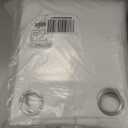 NICETOWN 100% Blackout Window Curtain Panels, Cold and Full Light Blocking Drapes with Black Liner for Nursery, 84 inches Drop Thermal Insulated Draperies (White, 2 Pieces, 52 Wide Each Panel)