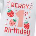 Yruiz Newborn Baby Girl Cow First Birthday Half Way To One Birthday Romper Outfit Skirt (12-18 Months, Red)