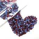 4320pcs SS10 Crystal Red Hotfix Rhinestones 3mm Flatback Hot Fix K9 Glass Round Siam Red Rhinestones Stone Gems Diamonds Crystals for Crafts Crafting Fabric Clothes Shoes Bag DIY Decoration