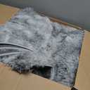 Area Rugs Living Room, Gray Plush Fluffy Bedroom Rugs, Non-Slip Upgraded Indoor Thick Soft Rug, Modern Plush Carpet Suitable for Kids Home Decor Aesthetics Dorm