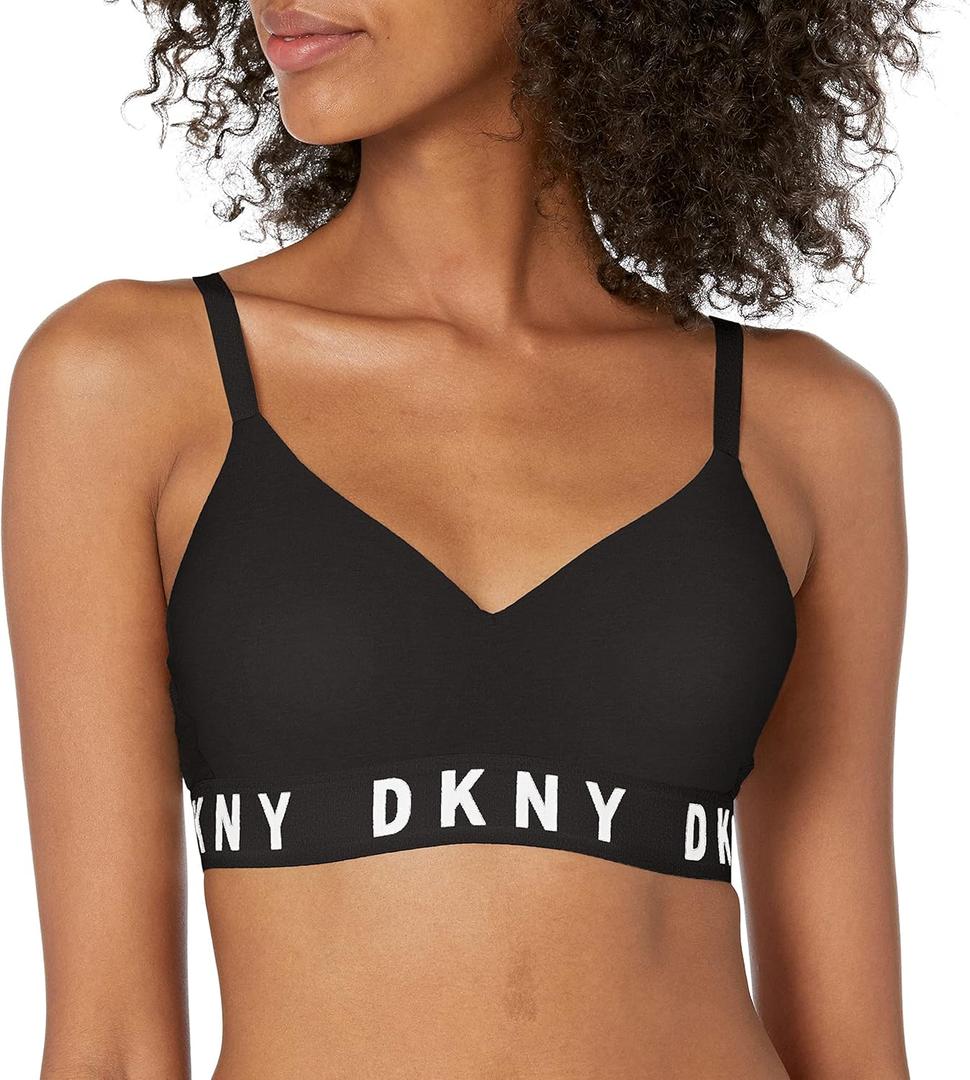 DKNY Womens Women's Cozy Boyfriend Wirefree Pushup Bra S