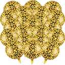 20 Pcs 18 inch Leopard Print Aluminum Foil Balloons Animal Print Balloons Jungle Balloon Wildlife Print Balloon for Zoo Themed Jungle Safari Themed Birthday Decorations (Leopard Print)