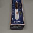 Conair Double Ceramic 3-in-1 Hot Air Brush, Interchangeable Attachments: 1-Inch Thermal Brush, -Inch Boar and Nylon Bristle Brush, and Concentrator, Voluminous Curls & Straight Styles, White