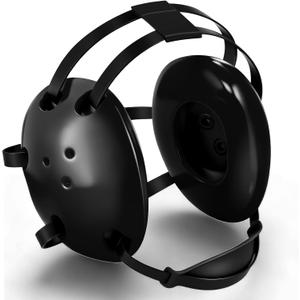 Wrestling Headgear Kids Youth Head Gear Wrestling Adjustable Ear Guard Straps MMA Jiu Jitsu for Men Women Adults (Black/Black)