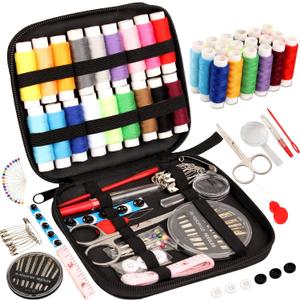 2 x Sewing Kit Basic,Marcoon Needle and Thread Kit with Sewing Supplies and Accessories for Adults,Beginner,Home,Travel,Emergency Including Scissors,Measure Tape,Needle Threader and More (1-18 Colors)