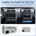 Double Din Car Stereo Radio Support Apple Carplay&Android Auto, 7inch HD Touchscreen Double Din Radio with Bluetooth, Car Audio Receivers, Camera, MirrorLink, FM Radio, 2 USB/TF/AUX/Subwoofer
