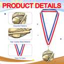 Tondiamo 20 Pcs Award Medals Bulk 2'' Gold Softball Medals 3D Trophy Awards for Softball Game Player Sports Team Competition Participation Tournament Party Favors