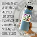 10 x (5pcs) Fight for Those Without Your Privilege Stickers 3 Inch, Protest Stickers, Funny Sayings Quotes Inspirational Phrase Vinyl Decal, Waterproof Vinyl Decal for Laptop, Water Bottles, Car