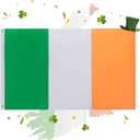 2 Pack IrelandFlag 3x5 FT, Irish Flag with Print Vivid Color and UV Fade Resistant, Canvas Header and Double Stitched,Outdoors Indoors Light-Weight Flags with Brass Grommets