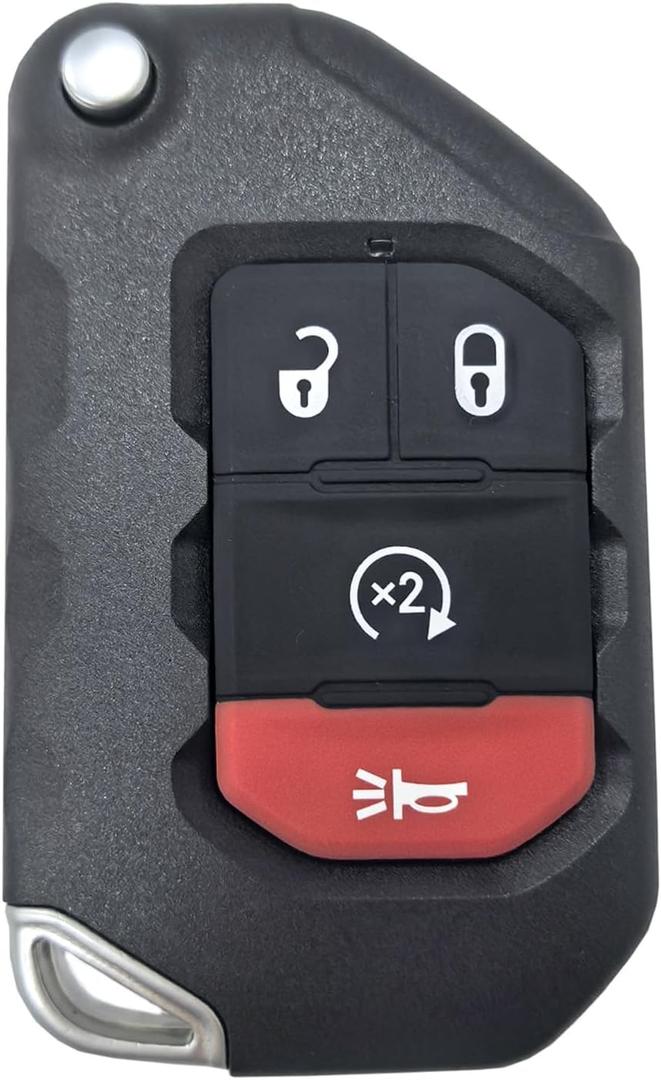 Key Fob Remote fits for Jeep Wrangler 2018-2025 Jeep Gladiator 2020-2025 Car Keyless Entry Remote OHT1130261 433MHz