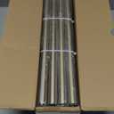 Warm Gold Curtain Rods for Windows 72 to 144 Inches Adjustable Length Heavy Duty 1" Diameter Brass Bronze Long Window Curtain Rod with Solid Metal Finials for Outdoor Farmhouse Bedroom Living Room