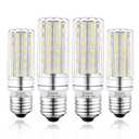 LED Light Bulb 100w Equivalent 1200 Lumen 6000K Cool Daylight White 12W LED Super Bright Bulb E26 Base Non-Dimmable Chandelier Light Bulbs for Home Indoor LED Corn Light Bulb Pack of 4