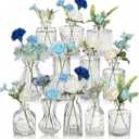 36 Pcs Spring Flowers Centerpiece for Tables Artificial Wildflowers Fake Flowers in Vase Small Floral Arrangement with Vases for Spring Wedding Baby Shower Party