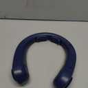 Portable Neck Fan that Blow Cold Air, LED Display, Rechargeable Hands-Free Wearable Cooling Personal Fan, 5 Speed, Neck Support, Bladeless Neck Air Conditioner, Gift for Women/Men, Hot Flashes, Travel (Dark Blue)