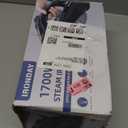 IRONDAY Steam Iron for Clothes 20s Fast Heating, 1700W Iron with 15.21oz Large Water Tank, 3Way Auto shutoff, Burst Steam, Spray Mist, AntiDrip, SelfCleaning, Vertical Ironing for Home, Blue