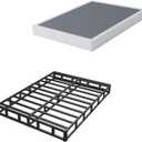 ALDRICH 5 Inch Heavy Duty Metal Box Spring Mattress Foundation 3000lbs Max Weight Capacity/Non-Slip/No Noise/Easy Assembly/Easy Clean Cover,Full