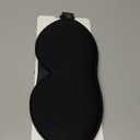 MABAO Weighted Sleep Mask - 100% Blackout Eye Mask for Sleeping for Women Men, 3D Contoured for Lash Extension, Zero Eye Pressure Memory Foam Cover, Soft Gentle Pressure Blindfold for Travel - Black