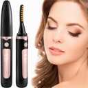 2026 Heated Eyelash CurlerUSB Rechargeable Electric Eyelash Curler Eyelash Curlers Heated 4 Temperature Modes Fast Heat Up Within 3s  24 Hours Long Lasting with Led Display for Women Girls(Black)