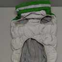 FUAMEY Dog Coat for Large Dogs,Waterproof Dog Winter Jacket with Harness Built in Puppy Cold Weather Coats Reflective Pet Vest with Zipper Warm Fleece Dogs Snowsuit Windproof Green L (L(chest:24in))