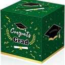 Kelool Green Graduation Decorations 2025, Graduation Party Supplies Congrats Card Box for 2025 Grad Cap Party Decorations,Congrats Grad Cardboard for Gift Favors Grad Parties