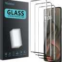 3 Pack Tempered Glass Screen Protector for Motorola Moto Edge 2025, Anti-Fingerprint, 9H Hardness, Scratch Resistant, 3D Curved Tempered Glass Film, HD Clear