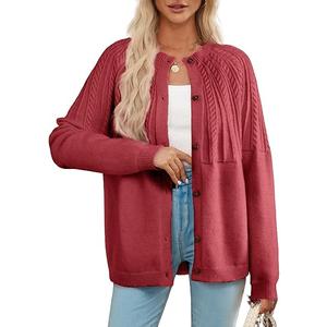 Dokotoo Cardigan Sweaters for Women 2025 Fall Outfits Long Sleeve Crochet Knit Sweaters, M