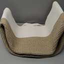 Garneck 1pcs Extra Large Cotton Rope Basket Handles Foldable Storage Bin for Toys Clothes and Laundry Stylish Woven Organizer for Home Office and Kitchen Decor