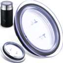 Milk Frother Lid Replacement Compatible with Nespresso Aeroccino 3 3R Milk Frother Parts 3593 & 3594 Machines, Replacement Lid Parts Compatible with 93271 Model