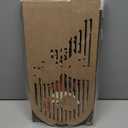 Putuo Decor Boho Wall Art, Abstract Botanical Room Decorations with Leaf & Sun Lines, Modern Minimalist Wooden Wall Decor 16x8 In Mid Century Artwork for Living Room Bedroom Office Set of 3