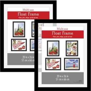 MCS 20x26 Inch Float Poster Frame (2pk), Black (65689)