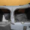 Cat Carrier for 2 Cats, Foldable Double Cat and Dog Carrier, Small to Medium Size, 2 Front Zippered Compartments,Two Pets Carrier for Outdoor Travel,Mulitple Cat Carrier, Grey