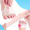 Toe Separators, Toe Separators For Women & Men, Toe Spacers,Breathable Bunion Corrector, dea for Mortons Neuroma, Blisters, Diabetic Feet, Hammer Toe, Rapid Pain Relief 4 Colors (8 PCS)
