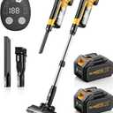 qimedo V1 Cordless Vacuum with Extra 8000mAh Battery, 700W Brushless Vacuum Cleaners for Home, 6 in 1 Electric Stick Vacuum withwith Hepa Filter, Best Cordless Vacuum for Pet Hair/Hardwood Floor