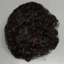 LONAI Short Curly Wig with Bangs for Women Brown Wigs with Bangs WIG006 Curly Synthetic Wig for Daily Use Party Cosplay-Black Brown mixed Blonde (14 Inch (Pack of 1))