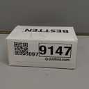 BESTTEN 2 Pack Combination Toggle Light Switch and Duplex Receptacle Outlet, Single Pole Toggle Wall Switch, Grounded Outlet, Combo Style, 15 Amp, Wallplate Included, UL Listed, White