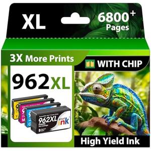 Starink Compatible 962XL Ink Cartridges Combo Pack, Replacement for HP 962XL Ink, Replacement for HP 962 Ink, Compatible with HP OfficeJet Pro 9010 9015 9018 9020 9025 Printers, 4 Pack, Latest Chip