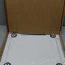 Appliance Slider 360 Rolling Tray for Coffee Maker- Bamboo Coffee Pot Slider Tray for Countertop Rotation Sliding Tray with Wheels, Appliances Mat Easily from Under The Cabinet White (15.7"13")