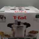 T-fal 22-Quart Aluminum Pressure Canner, 3 PSI Settings, Home Canning, Includes Racks & Canning Guide, Large Capacity, Pressure & Water Bath Canning for Vegetables, Meats, Seafood & Fruits, Silver
