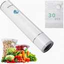 Handheld Vacuum Sealer for Food Storage – Portable & Rechargeable, Easy One-Hand Automatic Operation, 1 Vacuum Sealer + 30 Food Reusable Bags