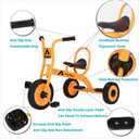 Kids Tricycle for Preschool Ages 3+, Ideal Outdoor Playground & Daycare Yard Trike, Durable Metal Pedal Trike, Sturdy Carbon Steel Frame, Solid Rubber Wheels, for Boys and Girls