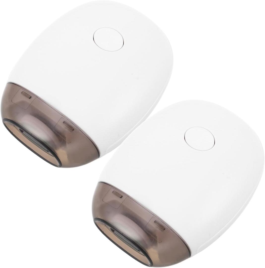 2Pcs Electric Nail Clipper Trimmer: 3 Speed Easy Clip Nail Clipper for Senior -Safe Electric Trimmer with Light for Fingernails and Toenails