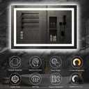 40"x 30" LED Bathroom Mirror with Lights, 90CRI Anti-Fog Wall Vanity Mirror
