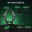 AUQDD 10Pc Front End Suspension Kit Fit For 2013-2016 Ma-zda CX-5, 2 Lower Control Arm w/Ball Joint 2 Sway Bar Link 4 Inner Outer Tie Rod End (# CMS761184 K80296 EV801073 ES801390)