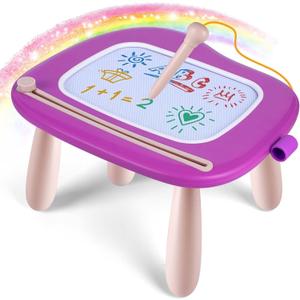 Smasiagon Toddler Toys Age 1-2 Year Old Boys Girls, Magnetic Drawing Doodle Board Valentines Day Gifts for Kids Educational Learning Toys for 1 2 3 Year Old Boys Girls Birthday Gifts (Purple)