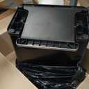 Safco Plastic Step-On Trash Can for Hands-Free Disposal, Great for Home and Commercial Use, 12 Gallon, Black (9925BL)