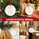 OASSIE Christmas Thank You Gifts for Women - Ceramic Christmas Ornaments 2025 for Tree Decorations - Appreciation Retirement Gifts for Women Boss Coworker Teacher Nurse Friend (White - Difference Gold)