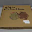 Shut The Box Game 6-Sided Wooden with 16 Dice