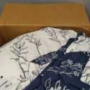 Bedsure Queen Comforter Set - Navy Bed Set, 3 Pieces Cute Floral Bedding, 1 Soft Reversible Botanical Flowers Comforter and 2 Pillow Shams (14 - Navy)