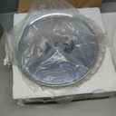 Elegant Designs FM1002-CHR 2 Light Glass Ceiling Light Glacier Petal Flushmount, Chrome